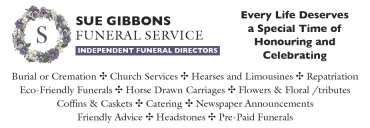 Sue Gibbons Funeral Service