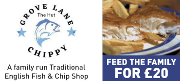 Grove Lane Chippy, “The Hut” Grove Lane Chippy, “The Hut”
